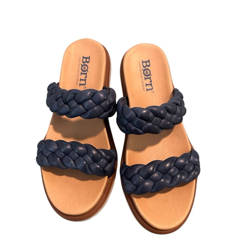 Born Women's Navy Braided Sandals